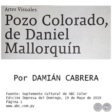 POZO COLORADO, DE DANIEL MALLORQUN - Artes Visuales - Por DAMIN CABRERA - Domingo, 19 de Mayo de 2019